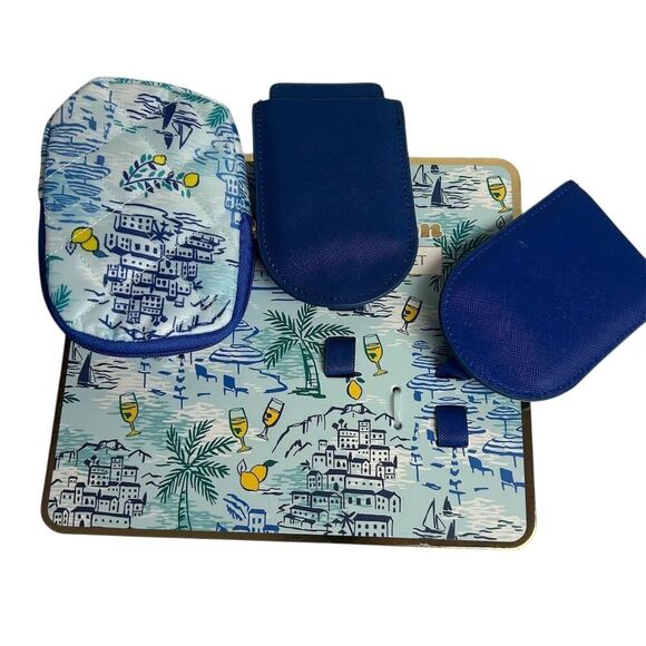 Wandering Moon Amalfi Coast Travel Set: Pouch & 2 Luggage Tags - Picture 4 of 9